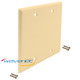 2 Gang Blank Faceplate, Ivory - FP00DGIV-S 2 Gang Blank Faceplate, Ivory - FP00DGIV-S